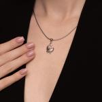 Подвеска из серебра с фианитом