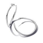 Серьги-кольца из стерлингового серебра