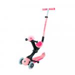 Трёхколесный самокат Globber Go Deluxe Flash Lights Pastel Pink