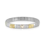 N.Y. bracelets S Steel, 18k gold and Cubic zirconia and Stone (2P) (WHITE PEARL)