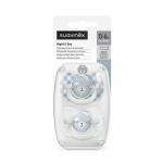 Пустышка ночная Suavinex Wild голубая 0-6м 2шт