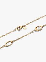 14k gold-plated necklace with treated white freshwater cultured pearl