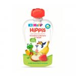 Пюре HiPP из земляники бананов яблок 4м+ 100 гр