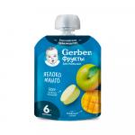 Пюре Gerber яблоко-манго 6м+ 90 гр