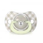 Пустышка ночная Suavinex Wild бежевая 0-6м 2шт