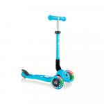 Трёхколесный самокат Globber Junior Foldable Fantasy Lights Pastel Blue