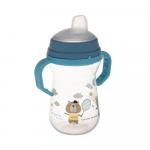 Поильник с силиконовым носиком Canpol Babies FirstCup Bonjour Paris голубой 6м+ 250 мл