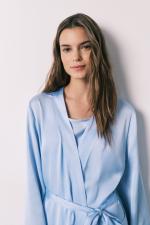 ST SATIN BL ROBE FR