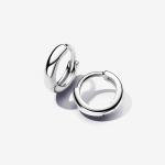 Серьги-кольца из стерлингового серебра