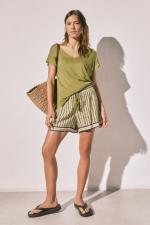 MMT LINEN TEE GREEN