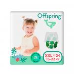 Трусики-подгузники Offspring Тропики размер XXL 15-23 кг 24 шт
