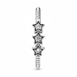 Серебряное кольцо Stars с прозрачным кубическим цирконием