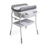 Пеленальный столик и ванночка Chicco Cuddle & Bubble 2в1 Graphite Melange