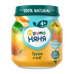 Пюре ФрутоНяня груша 4м+ 100 гр