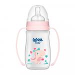 Бутылочка для кормления Wee baby Classic Plus с широким горлышком и ручками 250 мл