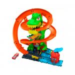 Автомобильный трек Hot Wheels City  T-Rex vs Fire Station