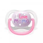 Пустышка Philips Avent Ultra Air I love ортодонтическая