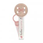 Ленточный держатель для пустышки Suavinex Birdies розовый