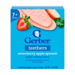 Снеки Gerber Teethers Клубнично яблочный шпинат 7м+ 48гр