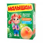 Сок Фрутоняня Малышам Нектар из яблока и персика 5м+ 200мл