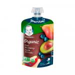 Пюре Gerber Organic Персик черника яблоко и авокадо 6м+ 99 г