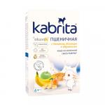 Пшеничная каша Kabrita на молочной смеси с бананом, яблоком и абрикосом 6м+