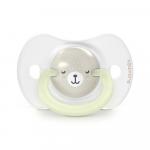 Пустышка ночная Suavinex Wild бежевая 6-18м 2шт