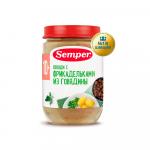 Пюре Semper овощи с фрикадельками из говядины 10м+ 190 гр