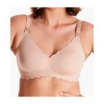 Бесшовный поддерживающий цветочный бюстгальтер для кормления Momcozy Skin-L