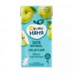 Сок ФрутоНяня яблоко 4м+ 200 мл