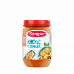 Пюре Semper, кускус с курицей, 190 гр