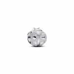 Textured ladybird sterling silver mini charm