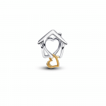 Home sterling silver and 14k gold-plated charm