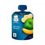 Пюре Gerber яблоко банан 6м+ 90 гр
