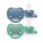 Пустышка Philips AVENT ultrasoft 6-18м 2шт