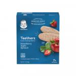 Снеки Gerber Teethers Клубнично яблочный шпинат 7м+ 48гр