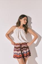 MMS BEADS TOP ECRU