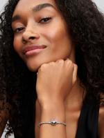 Disney Stitch snake chain sterling silver bracelet with purple, black and blue enamel