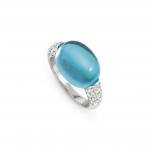 MYRADIANCE ring in 925 sterling silver (LARGE)  cz and synthetic stones (042_LIGHT BLUE TOPAZ-006_Size 15)