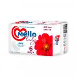 Гигиенические женские прокладки Mello Lady 6 капель 350мм