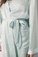 ST SATIN GRE ROBE FR