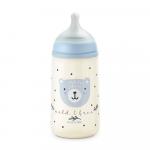 Бутылочка пластиковая Suavinex Wild голубая 270мл