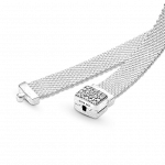 Сетчатый браслет PANDORA Reflexions из стерлингового серебра с прозрачным кубическим цирконием