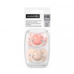 Пустышка Suavinex Wild розовая 6-18м 2шт