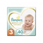 Подгузники Pampers Premium Care размер 3 6-10 кг 40 шт