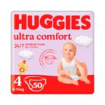Подгузники Huggies Ultra Comfort размер 4 Girl 8-14 кг 50 шт