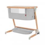 Приставная электронная кроватка Carrello Prima Cloud Grey