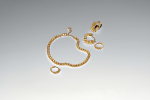 14k gold-plated bracelet with vibrant yellow crystal