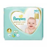 Подгузники Pampers Premium Care размер 4 9-14 кг 34 шт