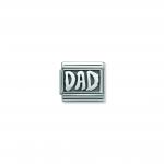 Composable Classic PLATES OXIDIZED steel and 925 sterling silver (30_DAD)